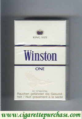 Winston One cigarettes hard box